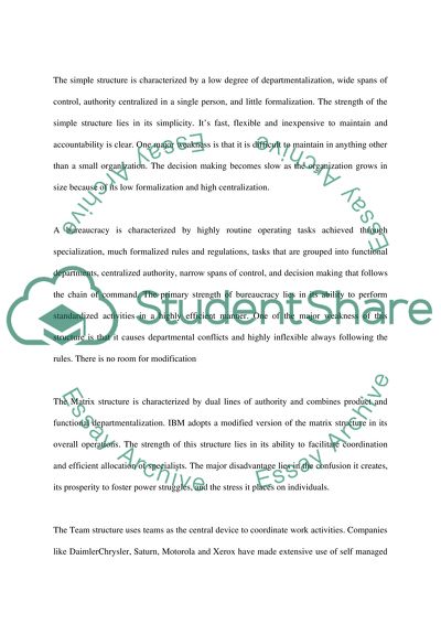 Organizational Design and Change Recommendation