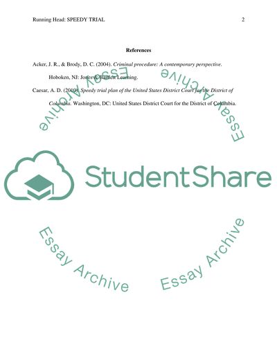 What Is Meant by a Speedy Trial