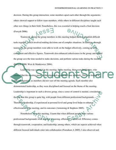 Mental Health Nursing: Interprofessional Learning in Practice