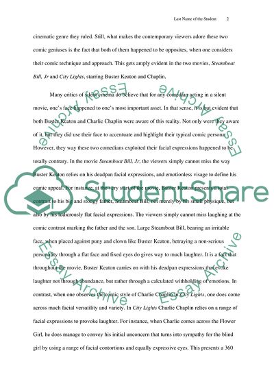 Comparison of Chaplin and Keaton