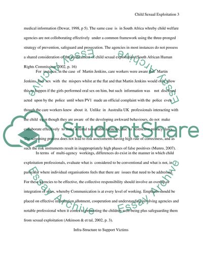 Child Sexual Exploitation