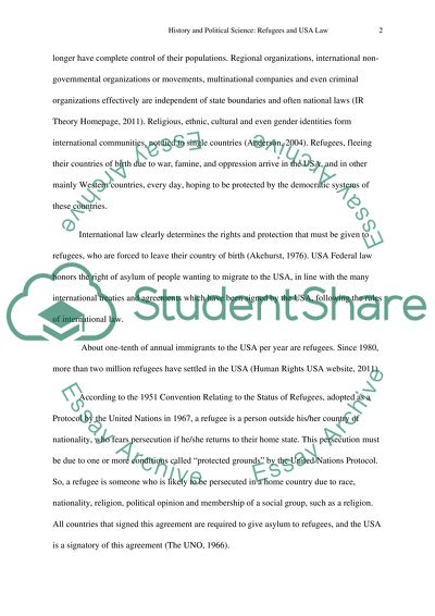 Law that Protect Refugees in the United States