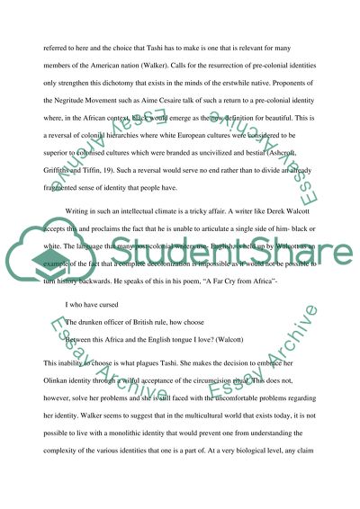 Post-colonialism in The Dead and Possessing the Secret of Joy