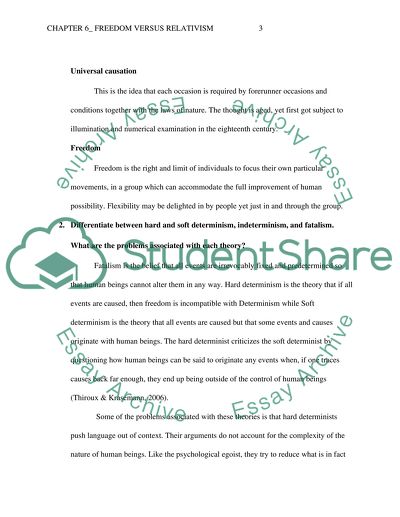 Exercise assignments