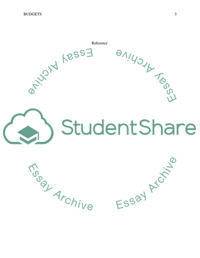 Budget Accounting and Reporting