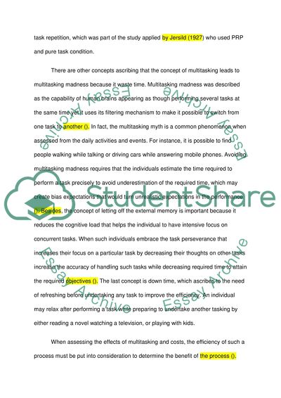 A Reliable Measure of Multitasking Costs