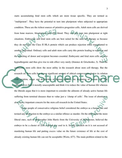 Ethics Stopping Stem Cell Research