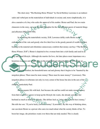 Symbolism in The Rocking Horse Winner by David Herbert Lawrence