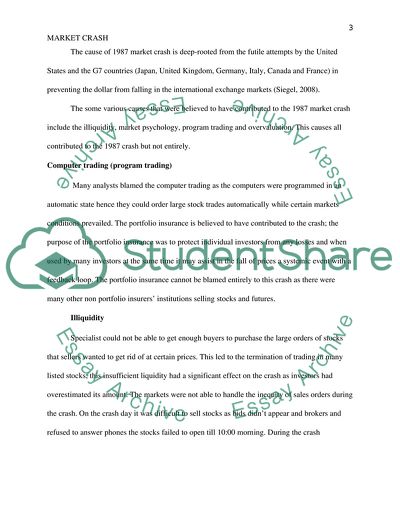 Market Crash of 1987