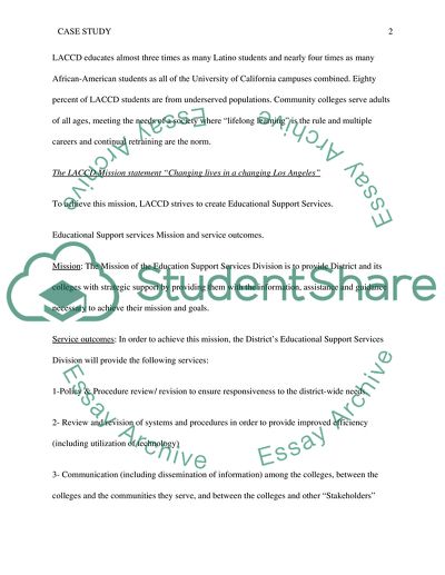 Community College Districts: The LACCD