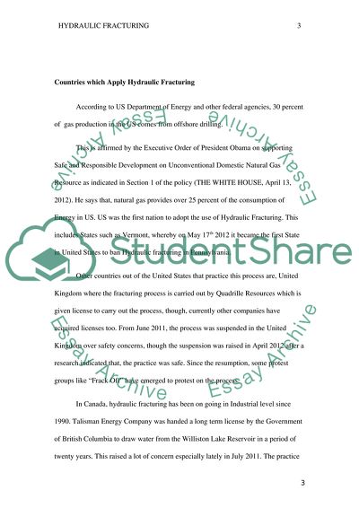 Hydraulic Fracturing