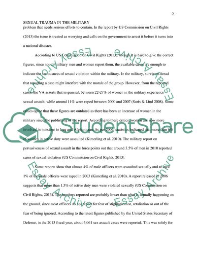 Sexual Harassment In The United States Armed Forces