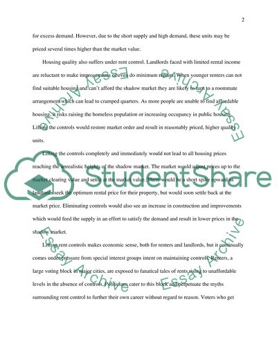 Rent Control is Out of Control