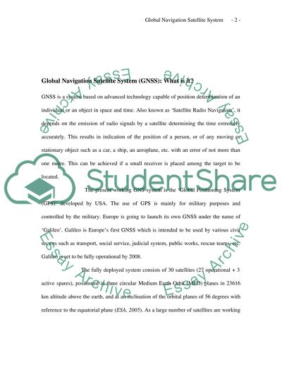 Global Navigation Satellite System