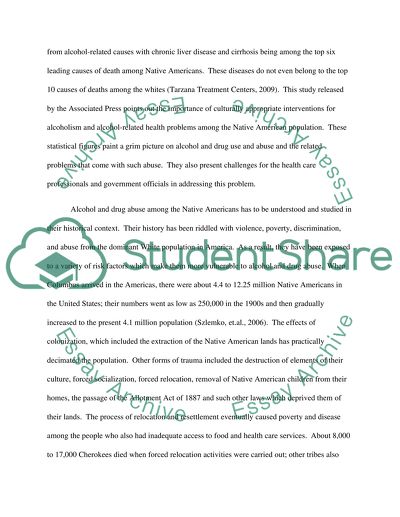 Addiction and Native Americans