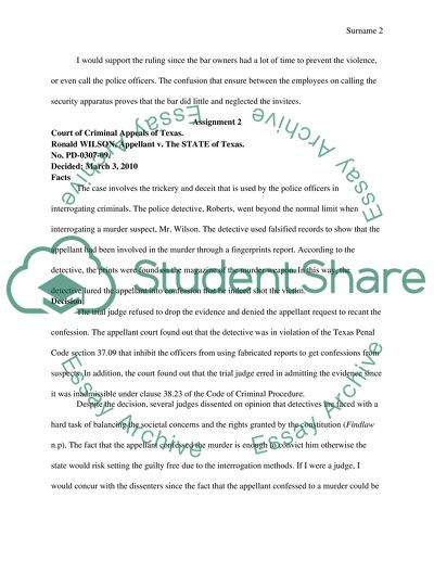 Texas Judiciary Assignment