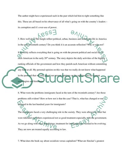 The Jungle by Upton Sinclair