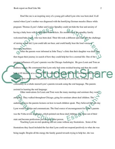 Deaf Like Me by Thomas S. Spradley and James P