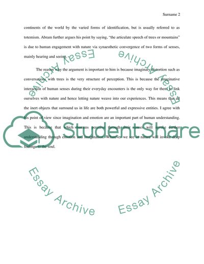 Synaesthesia and the Encounter with Other