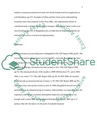 Strategiy/Reform Plan for Bangladesh