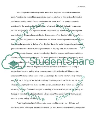 Analysis of Because of Winn-Dixie Movie From A Sociological Perspective
