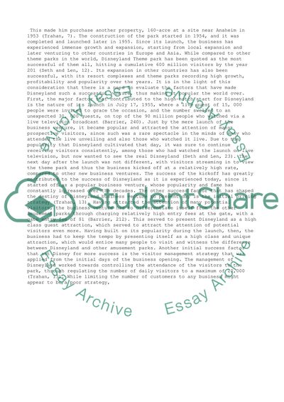 The Concept of the Disneyland Business