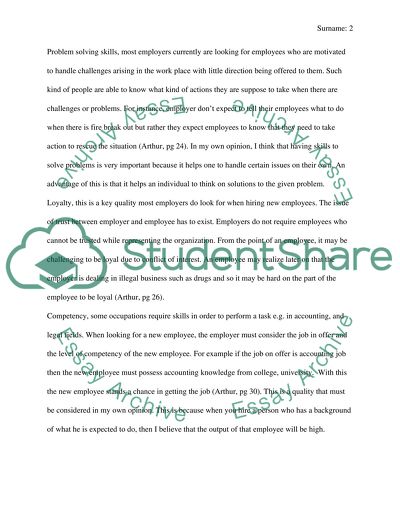 Employer Is Looking for the Best Employee