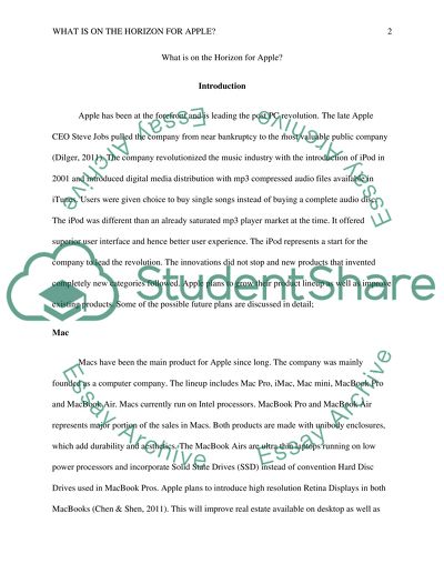 What is on the Horizon for Apple