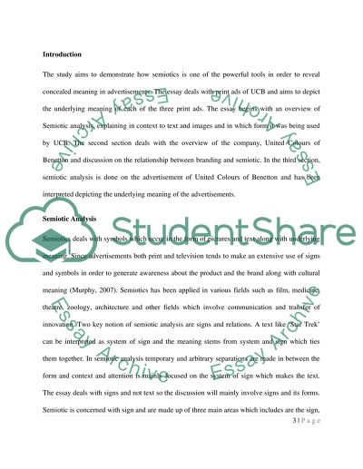 Marketing Communication and Semiotic Analysis