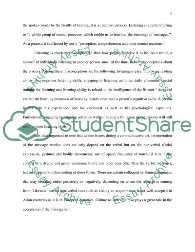 Effective Communication: Listen Actively