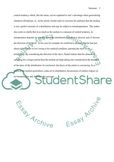 Reaction of a certain article