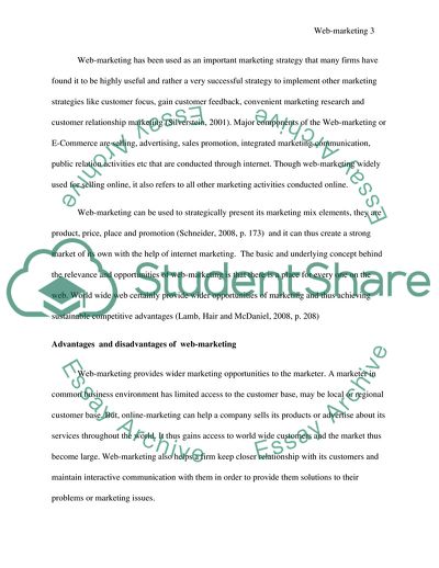 Web-marketing and SHMBP