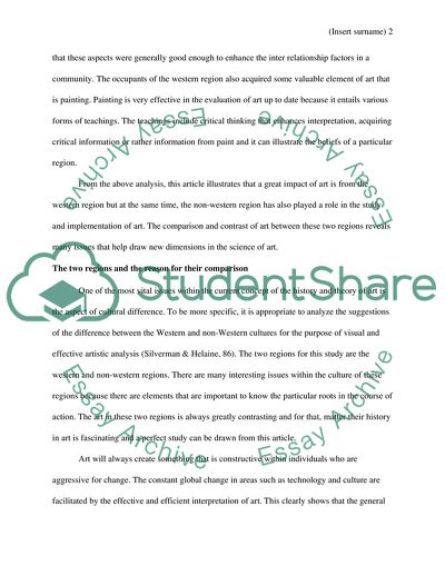 The Comparison of the Western and Non-western Regions
