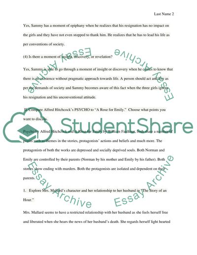 A&P: the Protagonist and the Antagonist