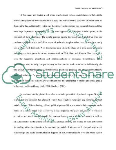 Mobile Computing and Social Networks