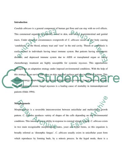Virulence Factors of Candida Albicans