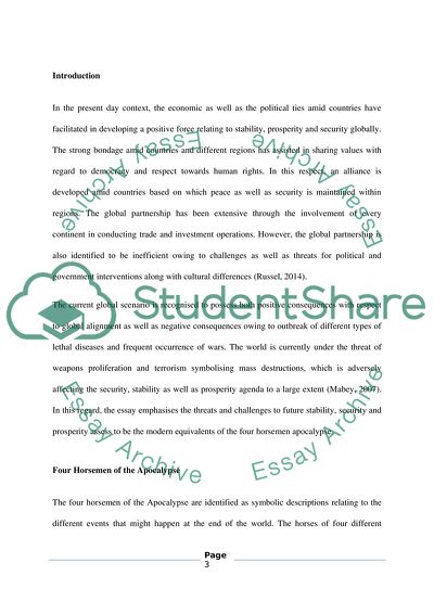 The Modern Equivalents of the Four Horsemen Apocalypse