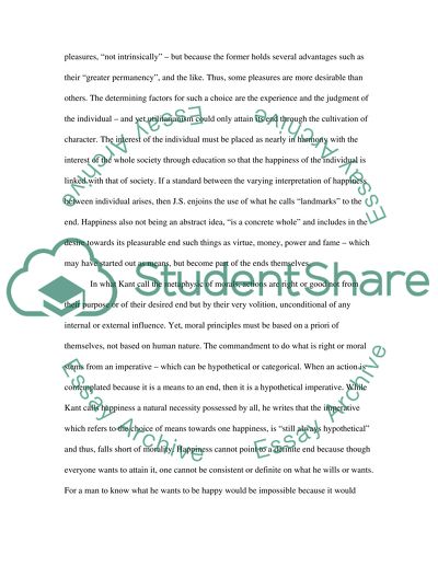 John Stuart Mills Utilitarianism