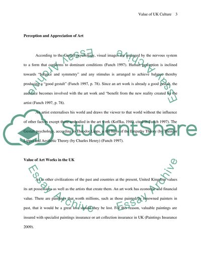 The Value of the UK Culture