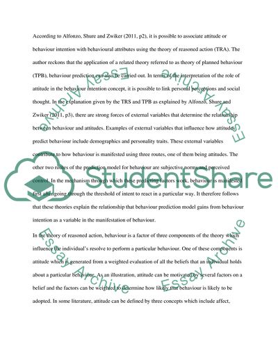 Attitude - Concepts Made Simple; With Examples - Clear IAS do attitudes predict behaviour essay