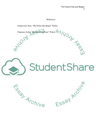 The future has begun