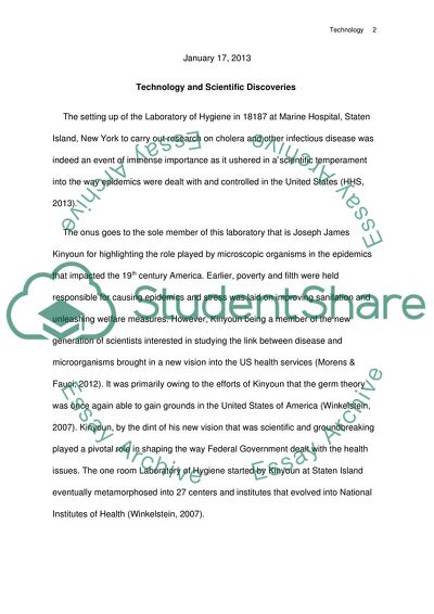 Technology and Scientific Discoveries