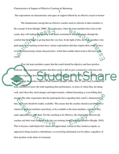 Essay on coaching and mentoring image