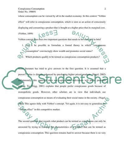 Why Do Consumers Like to Engage in Conspicuous Consumption