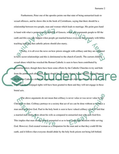 Should Catholic Priests Marry