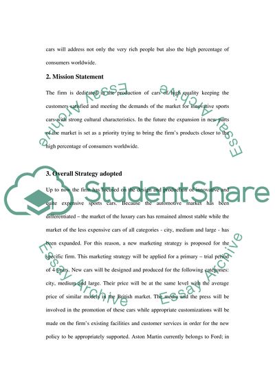 The Role of Marketing in the Success of Businesses: Case of Aston Martin