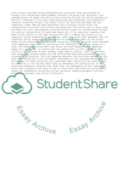 Why Are Corporate Social Responsibility Practices Increasingly Prevalent