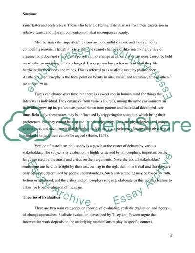 Objectivism vs Relativism in Aesthetic Evaluation