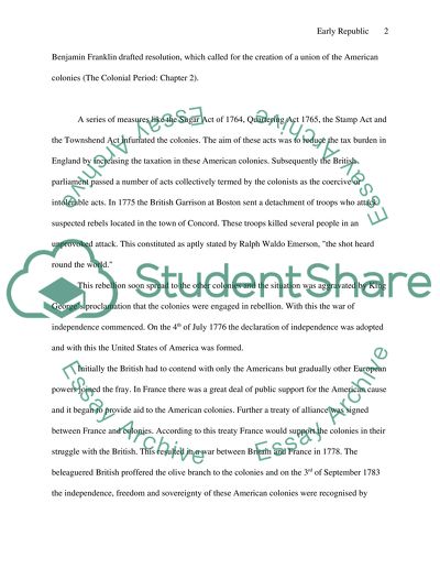 Nature of the early republic