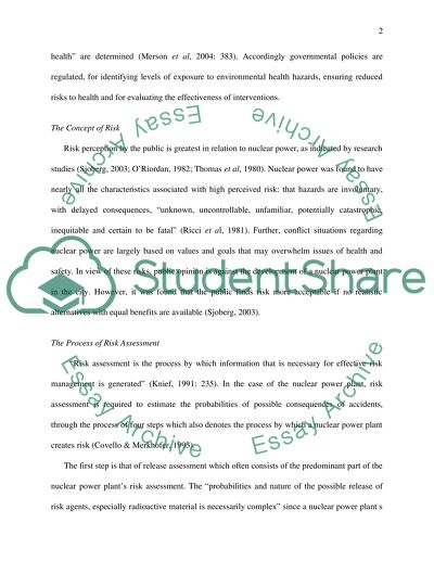 Environmental Health Assessment